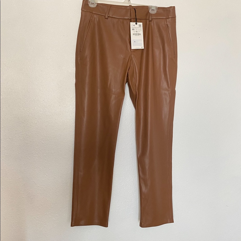 Zara Faux leather pants